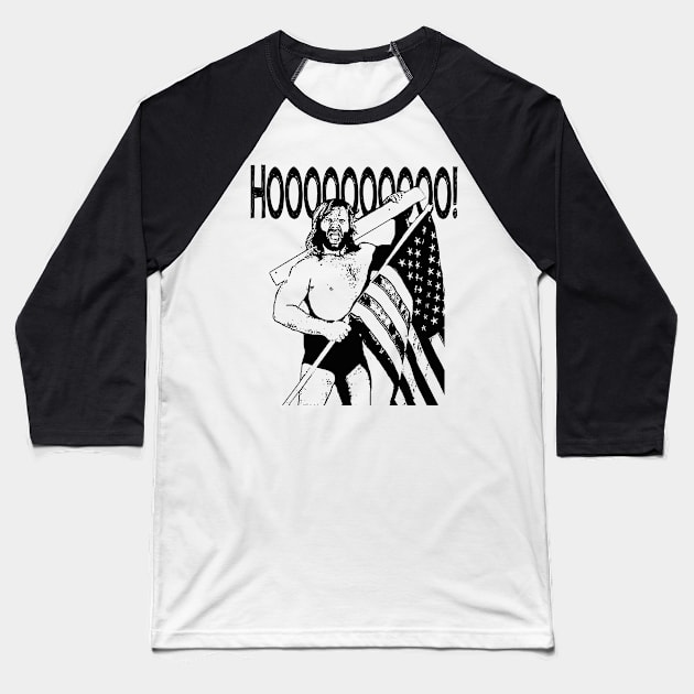 hacksaw black Baseball T-Shirt by BradyRain